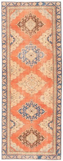 Persian Style 4'3" x 11'3" Hand-knotted Wool Rug 