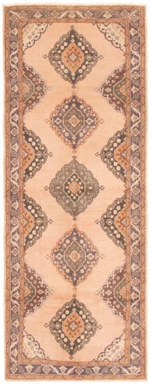 Turkish Anadol Vintage 4'11" x 13'1" Hand-knotted Wool Rug 