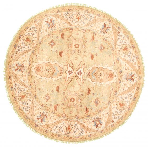 Indian Finest Agra Jaipur 8'0" x 8'0" Hand-knotted Wool Rug 