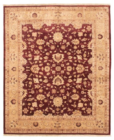 Afghan Chobi Finest 8'0" x 9'9" Hand-knotted Wool Rug 