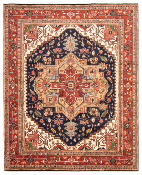 Indian Serapi Heritage 12'2" x 14'11" Hand-knotted Wool Rug 