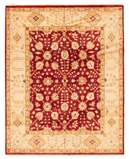 Afghan Chobi Finest 8'0" x 10'3" Hand-knotted Wool Rug 