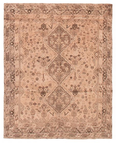 Persian Style 5'5" x 6'3" Hand-knotted Wool Rug 