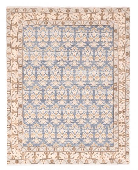 Indian Modern Oushak 8'2" x 10'0" Hand-knotted Wool Rug 