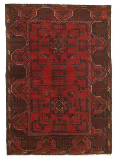 Afghan Finest Khal Mohammadi 3'4" x 4'9" Hand-knotted Wool Rug 