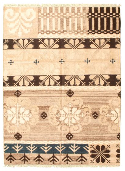 Turkish Ankara FW 5'7" x 7'9" Flat-Weave Wool Kilim 