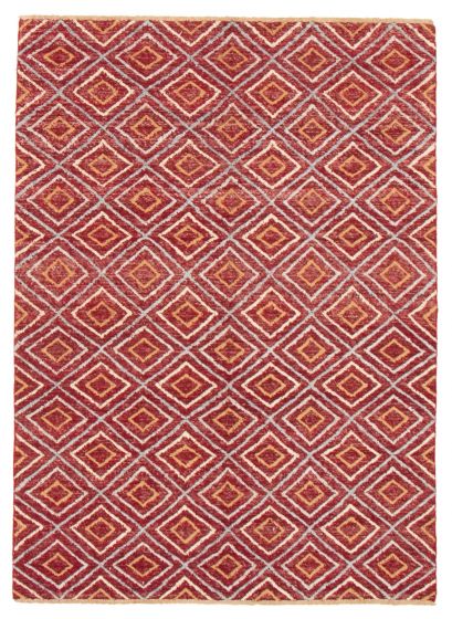 Pakistani Finest Peshawar Ziegler 5'8" x 7'9" Hand-knotted Wool Rug 