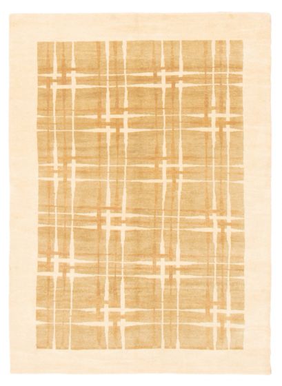 Pakistani Finest Peshawar Ziegler 4'9" x 6'7" Hand-knotted Wool Rug 