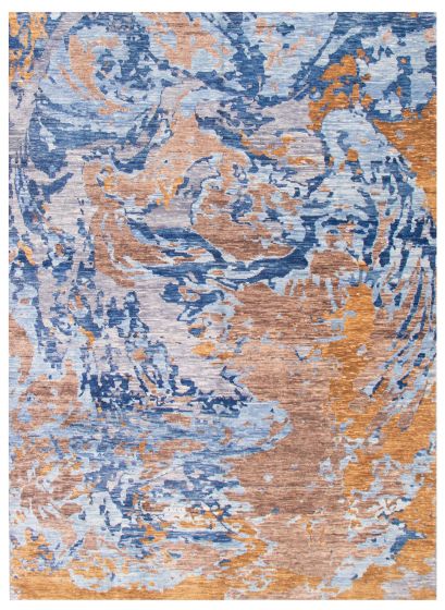 Indian Mystique 9'0" x 12'2" Hand-knotted Wool Rug 