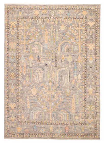 Indian Modern Oushak 10'0" x 14'3" Hand-knotted Wool Rug 