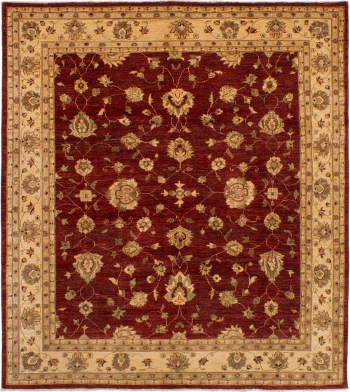 Afghan Chobi Finest 8'5" x 9'5" Hand-knotted Wool Rug 