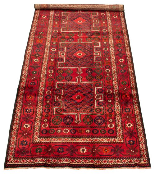 Persian Style 5'3" x 10'8" Hand-knotted Wool Rug 