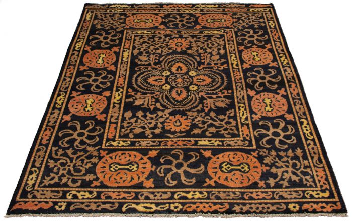 Indian Shalimar 9'3" x 12'2" Hand-knotted Wool Rug 