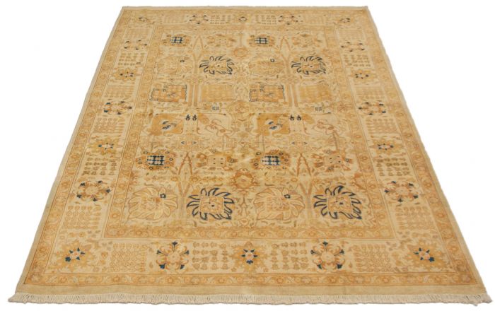Pakistani Peshawar Oushak 6'3" x 8'9" Hand-knotted Wool Rug 