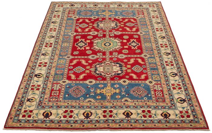 Afghan Finest Ghazni 6'7" x 9'9" Hand-knotted Wool Rug 