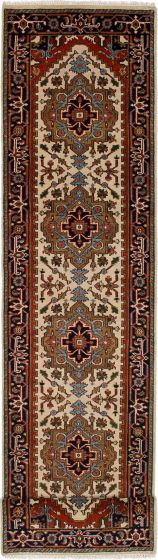 Indian Serapi Heritage 2'8" x 11'9" Hand-knotted Wool Rug 