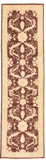 Afghan Chobi Finest 2'8" x 9'8" Hand-knotted Wool Rug 