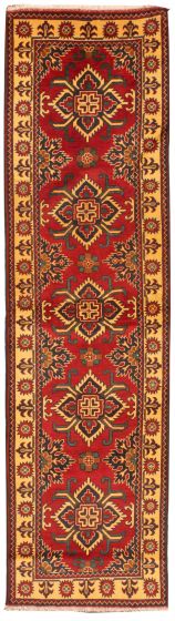 Afghan Finest Kargahi 2'9" x 10'1" Hand-knotted Wool Rug 