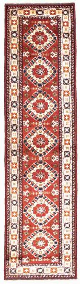 Afghan Finest Kargahi 2'8" x 10'8" Hand-knotted Wool Rug 