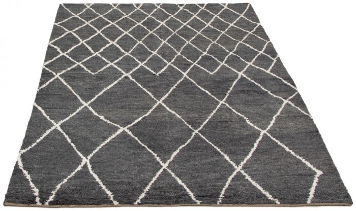 Indian Arlequin 6'0" x 9'0" Hand-knotted Wool Rug 