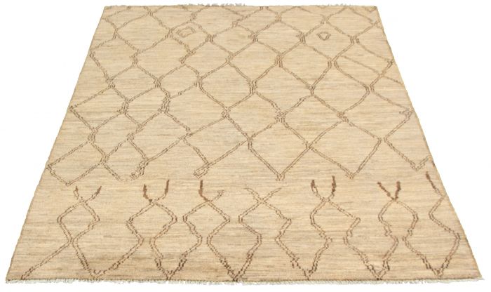 Pakistani Marrakech 6'0" x 8'8" Hand-knotted Wool Rug 