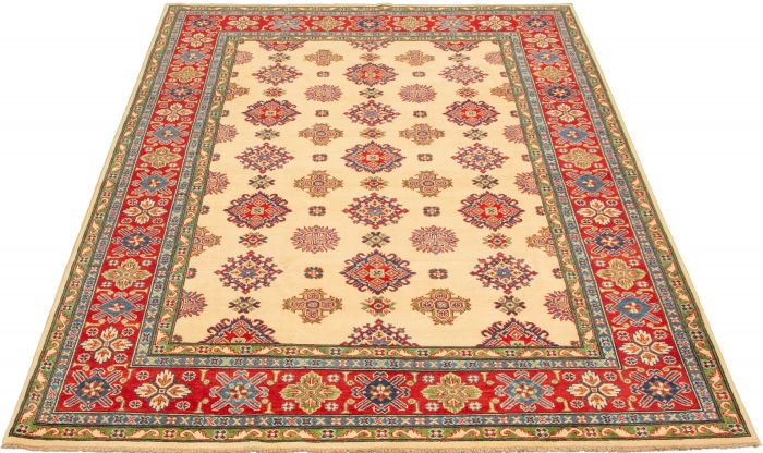 Afghan Finest Ghazni 6'9" x 9'9" Hand-knotted Wool Rug 