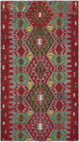Kilim sivas 4'11" x 9'0" en laine