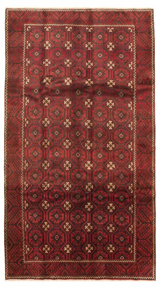Persian Style 5'5" x 9'9" Hand-knotted Wool Red Rug