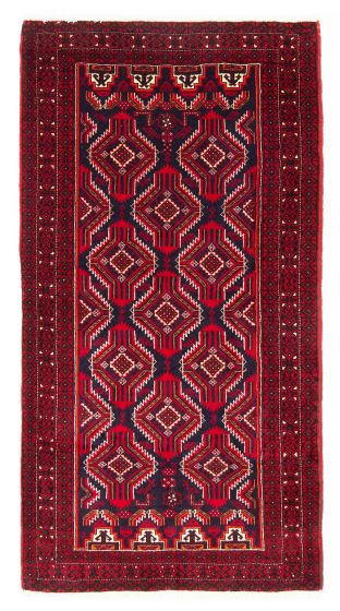 Afghan Royal Baluch 3'4" x 6'0" Hand-knotted Wool Rug 