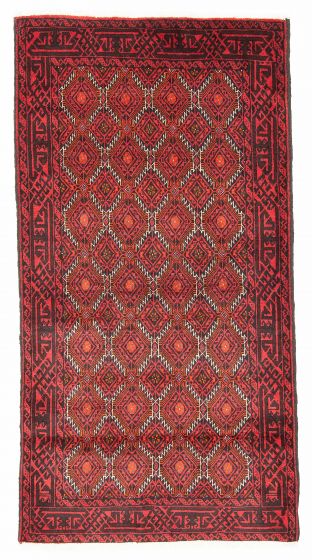 Afghan Royal Baluch 3'3" x 5'10" Hand-knotted Wool Rug 