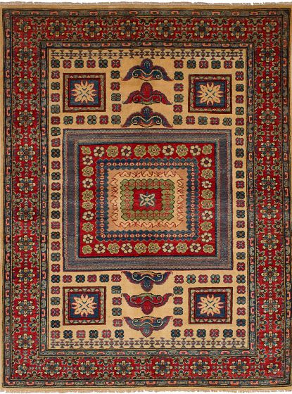 Afghan Finest Ghazni 4'11" x 6'9" Hand-knotted Wool Rug 