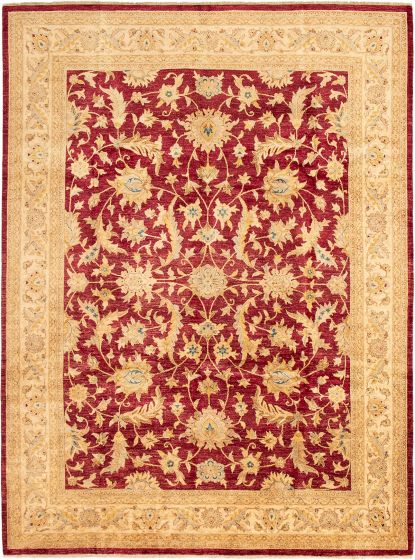 Indian Chobi Twisted 9'2" x 12'4" Hand-knotted Wool Rug 
