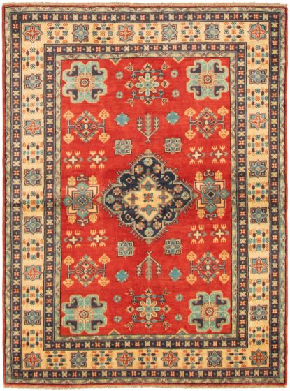 Afghan Finest Ghazni 4'9" x 6'6" Hand-knotted Wool Rug 