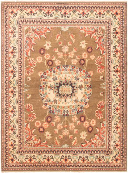 Afghan Finest Ghazni 4'11" x 6'6" Hand-knotted Wool Rug 