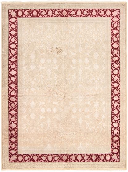 Indian Harrir Select 9'0" x 12'0" Hand-knotted Silk, Wool Rug 