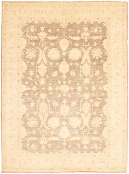Pakistani Peshawar Oushak 9'11" x 13'5" Hand-knotted Wool Rug 