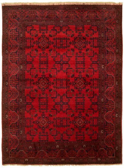 Afghan Finest Khal Mohammadi 4'11" x 6'6" Hand-knotted Wool Rug 