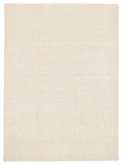 Indian Ananda 5'7" x 7'8" Hand Loomed Wool Rug 