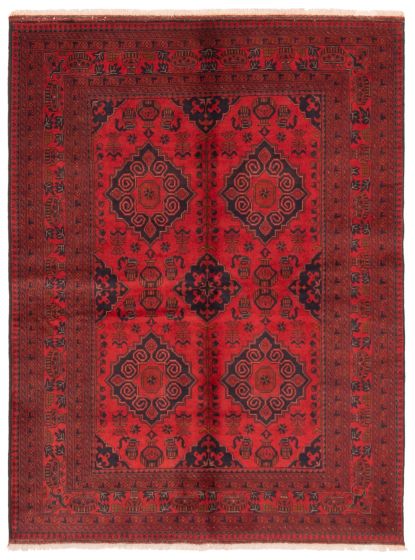 Afghan Finest Khal Mohammadi 5'7" x 7'7" Hand-knotted Wool Rug 