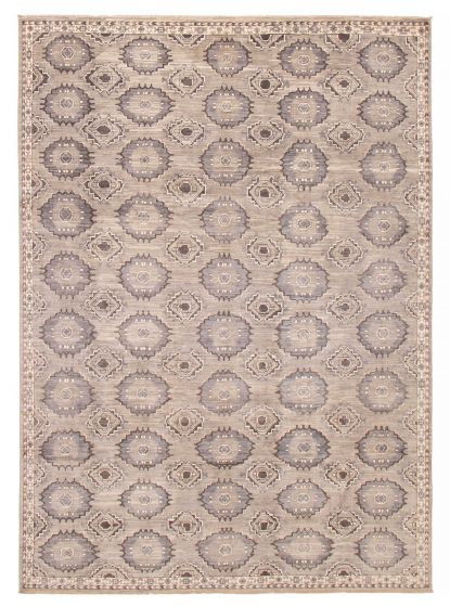 Afghan Uzbek Ghazni 8'6" x 11'6" Hand-knotted Wool Rug 