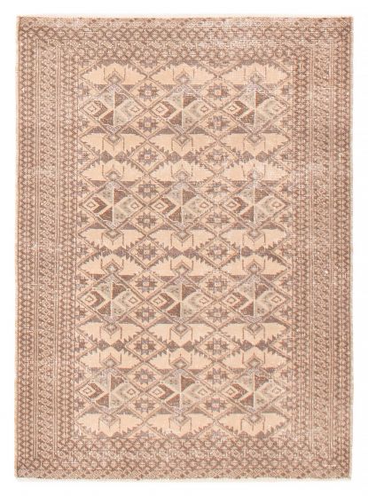 Persian Style 3'4" x 4'5" Hand-knotted Wool Rug 