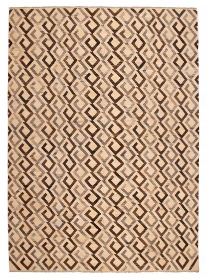Turkish Sivas 10'3" x 13'9" Flat-Weave Wool Kilim 