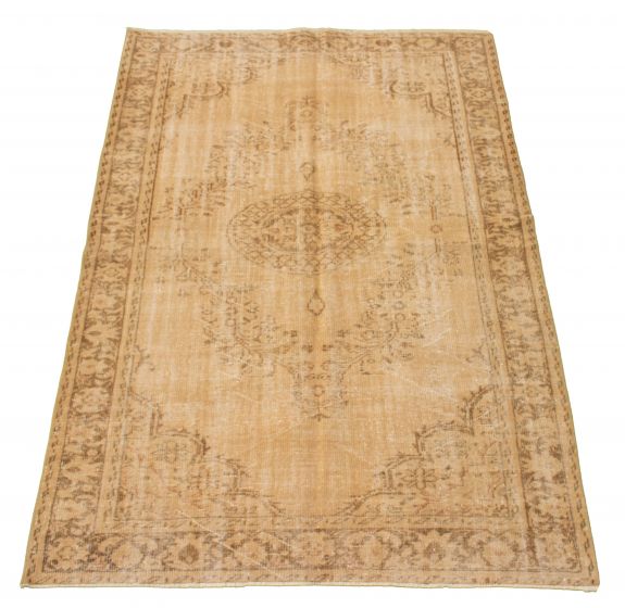Turkish Antalya Vintage 6'1" x 9'1" Hand-knotted Wool Rug 