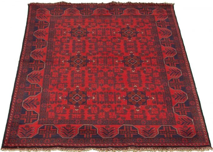 Afghan Finest Khal Mohammadi 4'0" x 6'4" Hand-knotted Wool Rug 