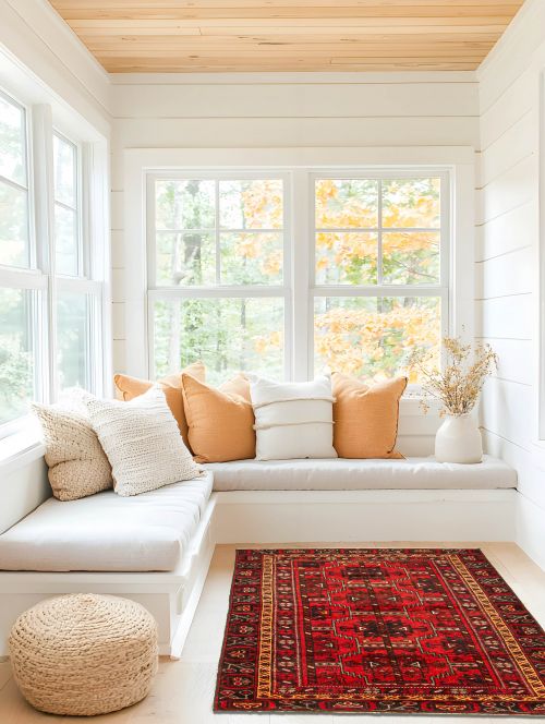 Turkish Melis Vintage 3'10" x 6'11" Hand-knotted Wool Rug 