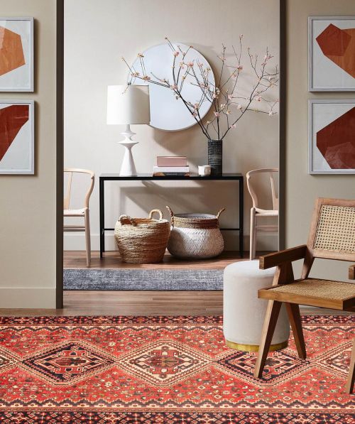 Turkish Konya Anatolian 5'0" x 9'10" Hand-knotted Wool Rug 