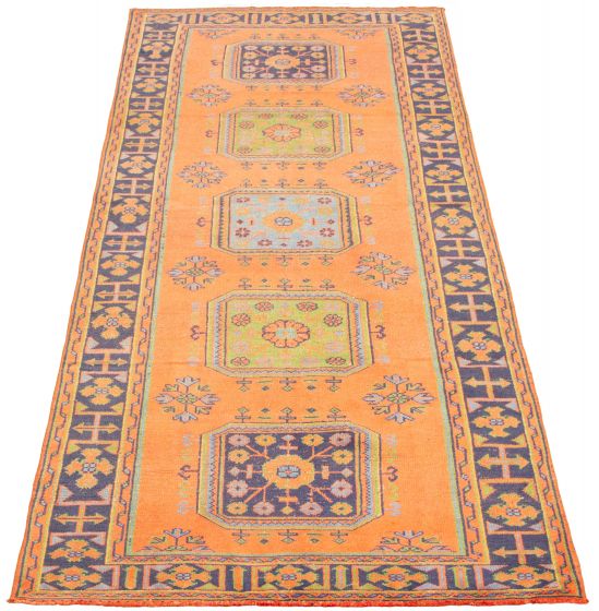Persian Style 4'7" x 11'9" Hand-knotted Wool Rug 
