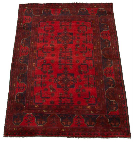 Afghan Finest Khal Mohammadi 3'3" x 4'9" Hand-knotted Wool Rug 