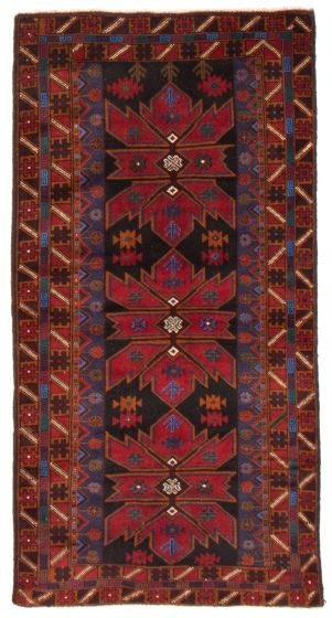 Afghan Royal Baluch 3'4" x 6'4" Hand-knotted Wool Rug 