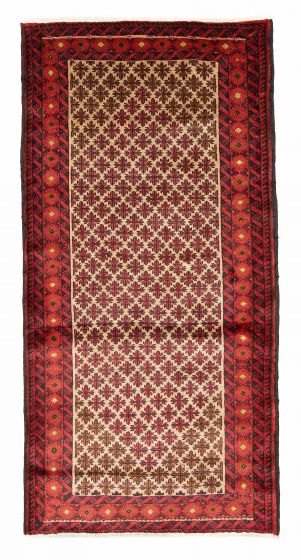 Afghan Royal Baluch 3'4" x 6'7" Hand-knotted Wool Rug 
